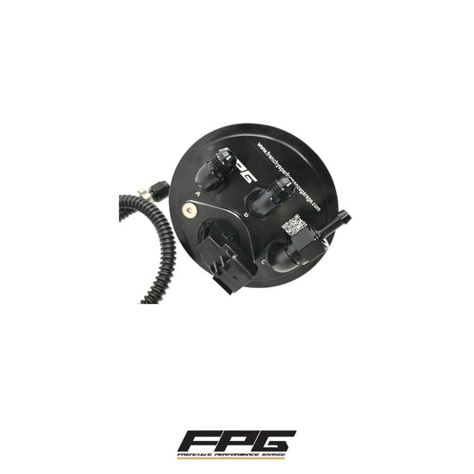 FPG Nissan Skyline R33 R34 Silvia S14 S15 Billet Fuel Tank Bulkhead Hat Top AN6 With High Current Connector Apex 2.8 Delphi FPG-100